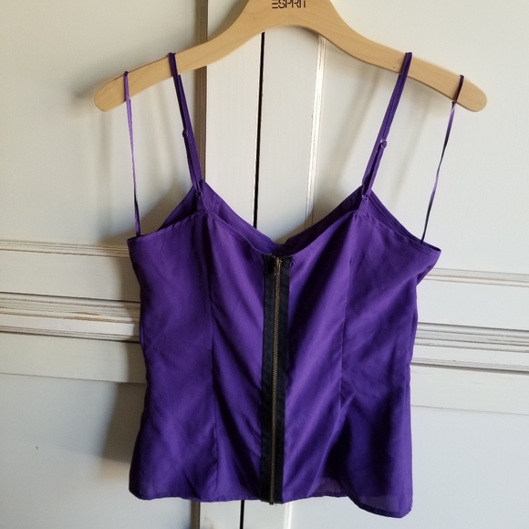 NWOT- Miley Cyrus & Max Azria Spaghetti Strap Top - Picture 2 of 6